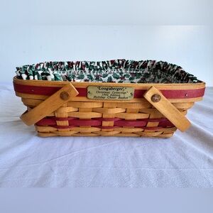 Longaberger Christmas Collection 1996‎ Edition Holiday Cheer Basket Fabric liner